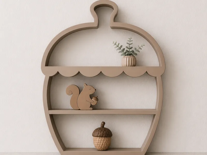 Acorn Shelf | Woodland Decor Display |Fall Decor