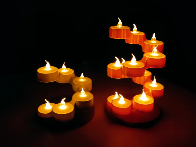 Spiral Tea Lights Stand (12/10/6 candles)