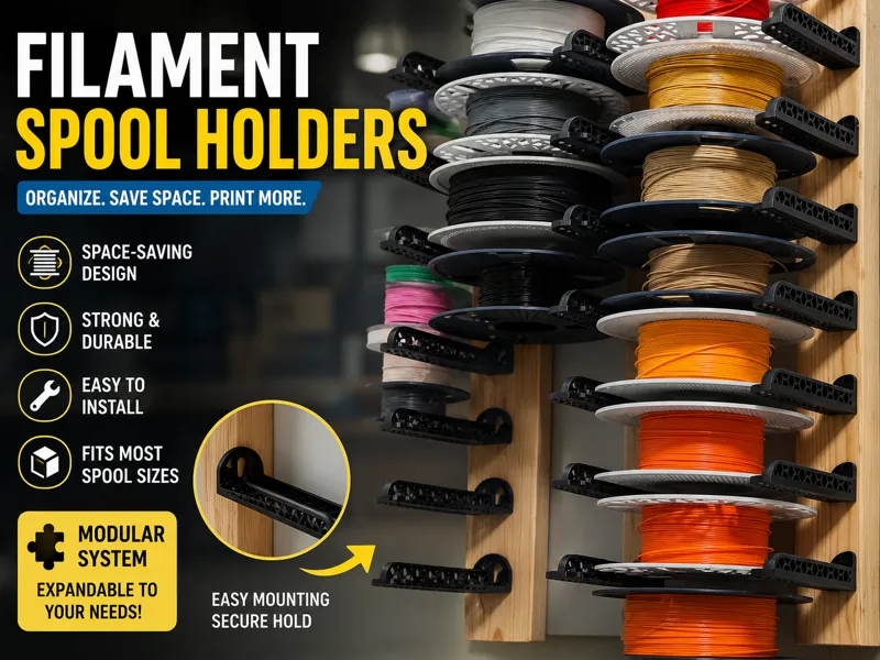 Wall Filament spool holders