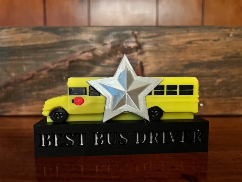Best School Bus Driver Trophy Award Gift