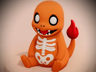 HALLOWEEN CHARMANDER - POKEMON - SKELETON