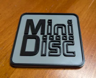 MiniDisc Logo Badge