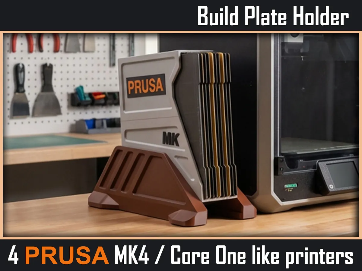 PRUSA MK4 and Core One Like Build Plate Holder - Free 3D Print Model ...