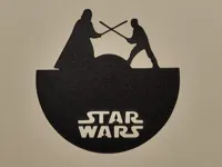 Horloge murale duel de sabres laser — photo 1