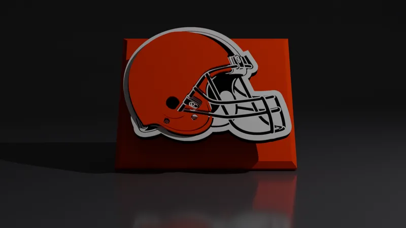 NFL Cleveland Browns Floating Logo Sign