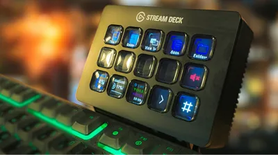 Stream Deck Mount for Razer Ornata V2 