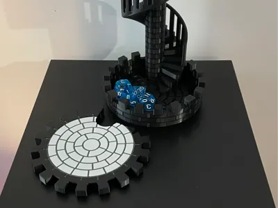 Dice Tower Castle Stairs - Lid