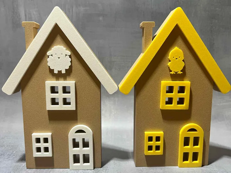 Minimalist Easter Village – Cozy Spring Houses Set