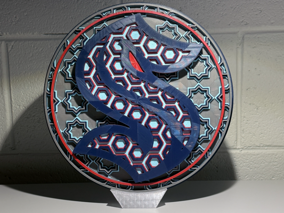 Seattle Kraken Dimensional Mosaic