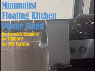 Minimalist Floating Kitchen Phone Stand