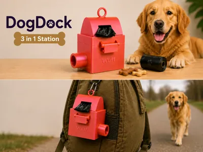 DogDock 3-in-1 Print-in-Place