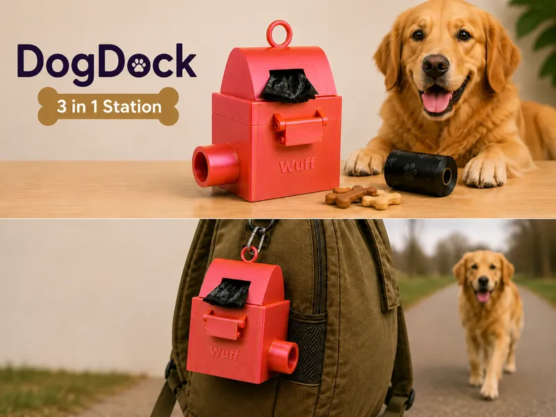 DogDock 3-in-1 Print-in-Place