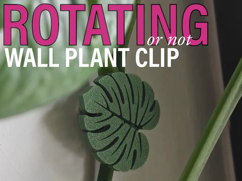 Monstera Leaf Wall Plant Clip (Rotatable or Fixed)