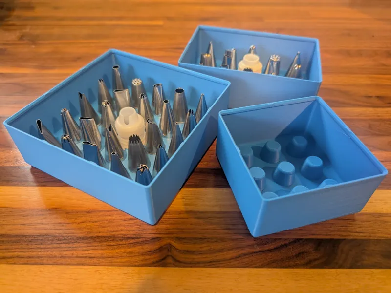 Gridfinity Piping Tips Storage Bins / Organizers