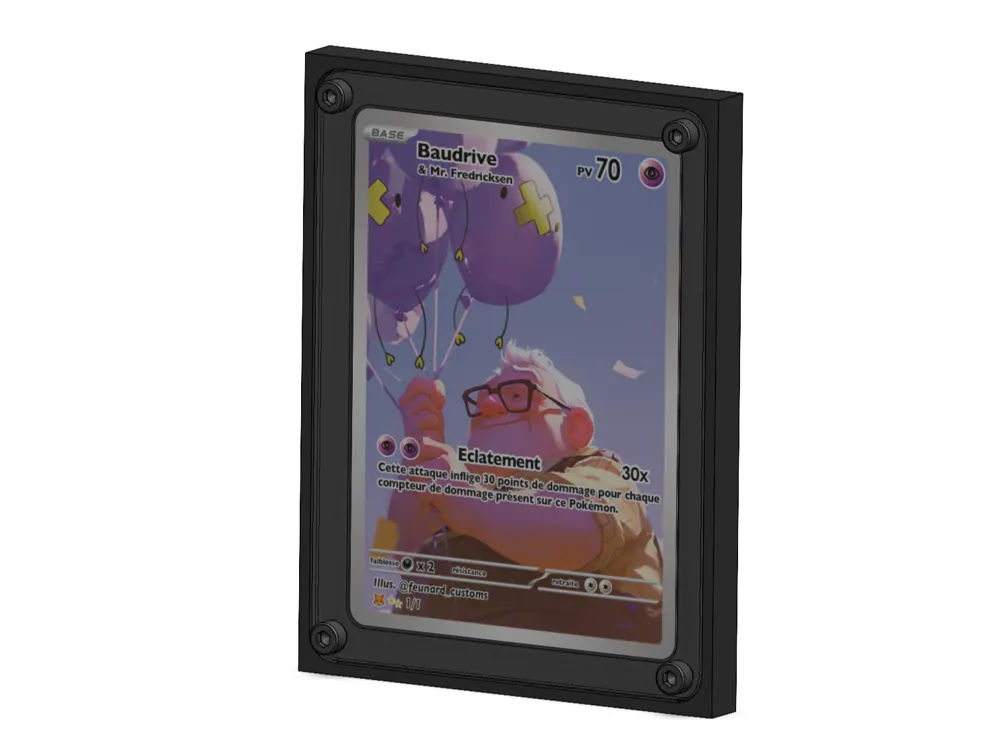Pokmon Card Frame 1 slot - Free 3D Print Model - MakerWorld Pokmon Card Frame 1 slot - Free 3D Print Model - MakerWorld
