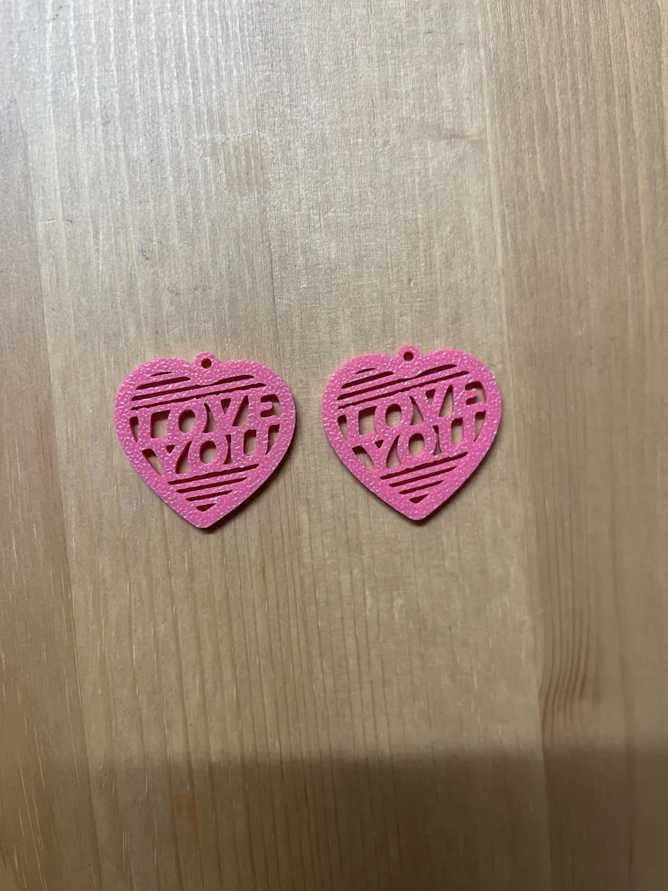 Love you Heart Earrings view 2