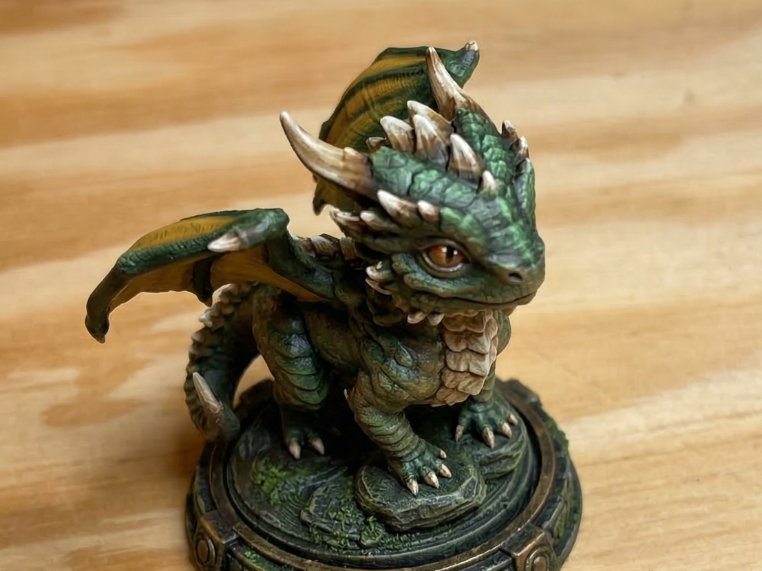 Cinder Hatchling – Adorable Baby Dragon Miniature