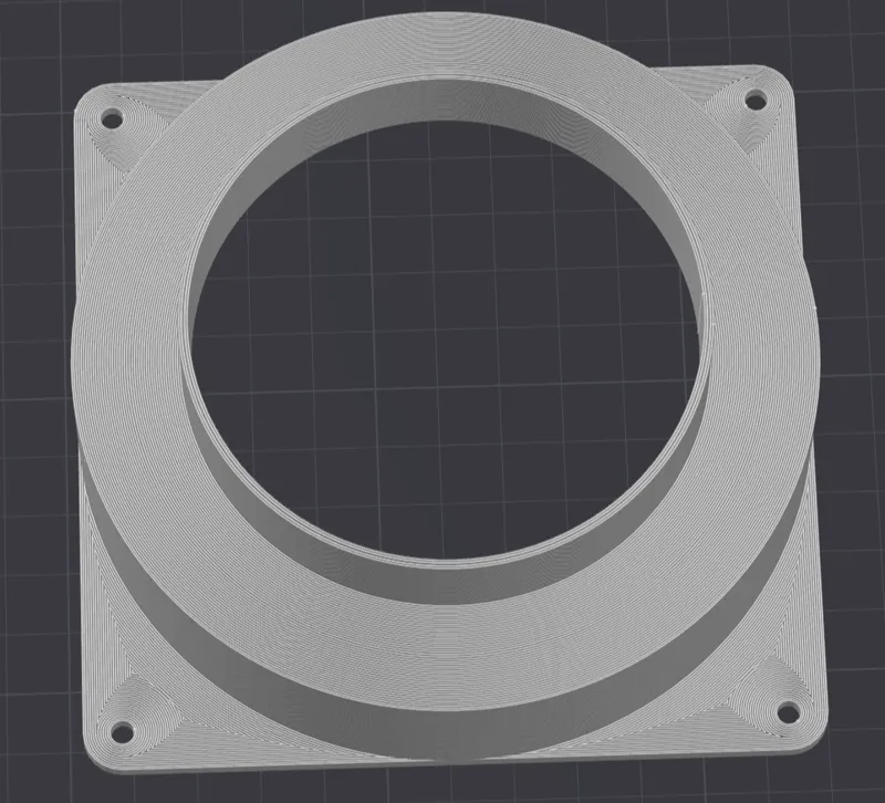 120mm Fan to 85mm Air Filter/Duct Opening