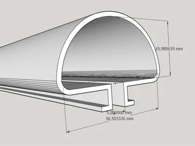 8mm Cable pass-through for sim Racing setup