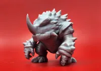 Figurine miniature de rhinocéros bestial — photo 1