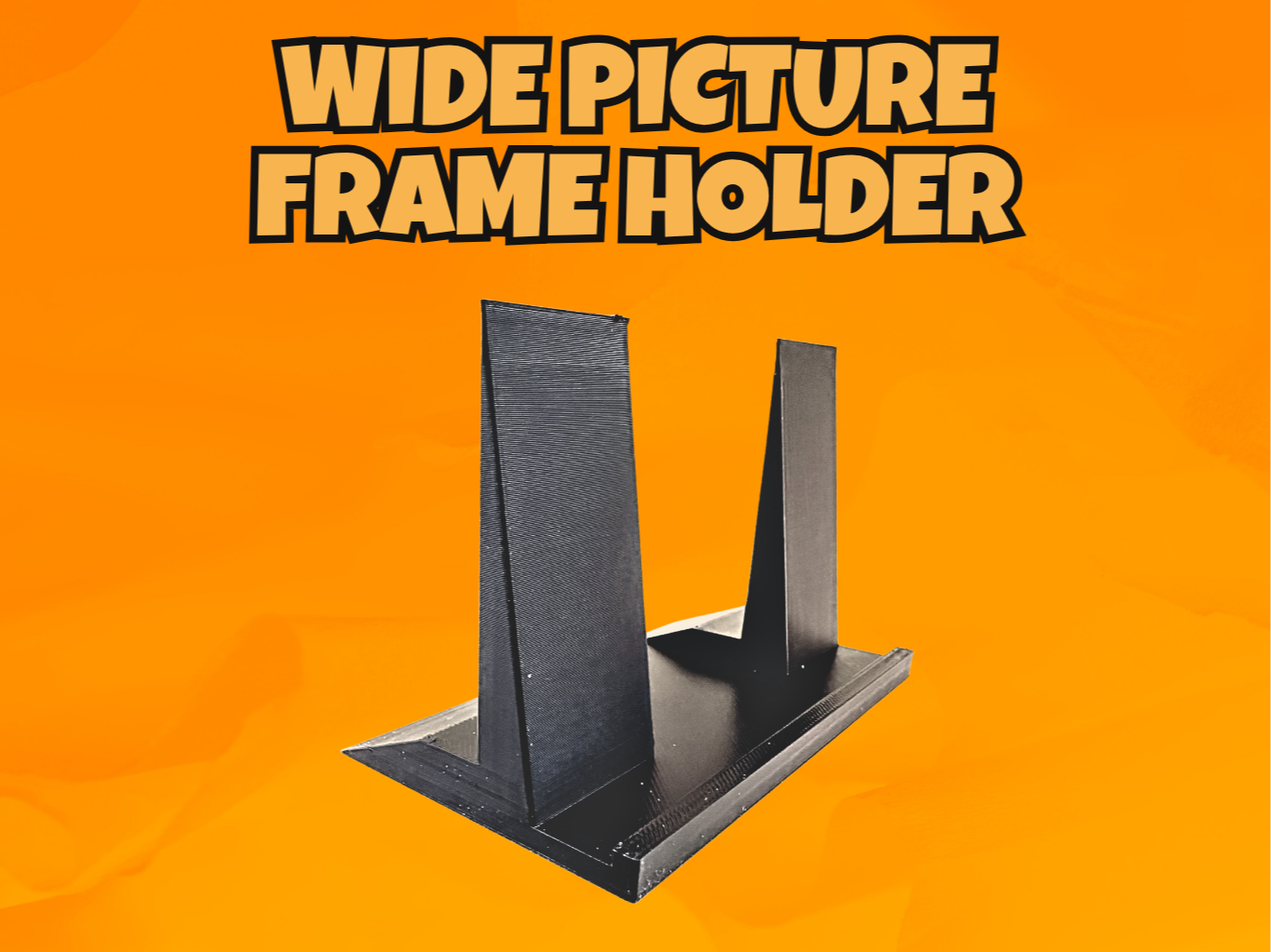 Wide Picture Frame Holder – Single STL 
