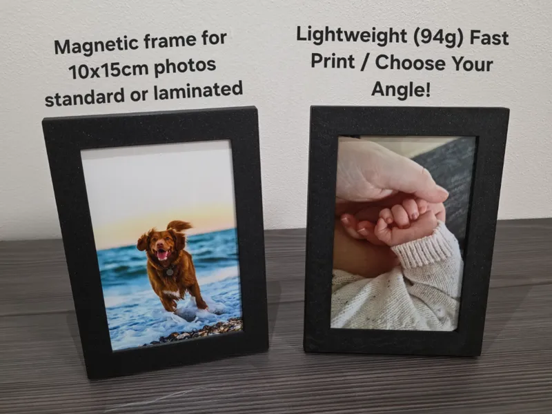 Magnetic 10x15 Photo Frame: Standard & Laminated