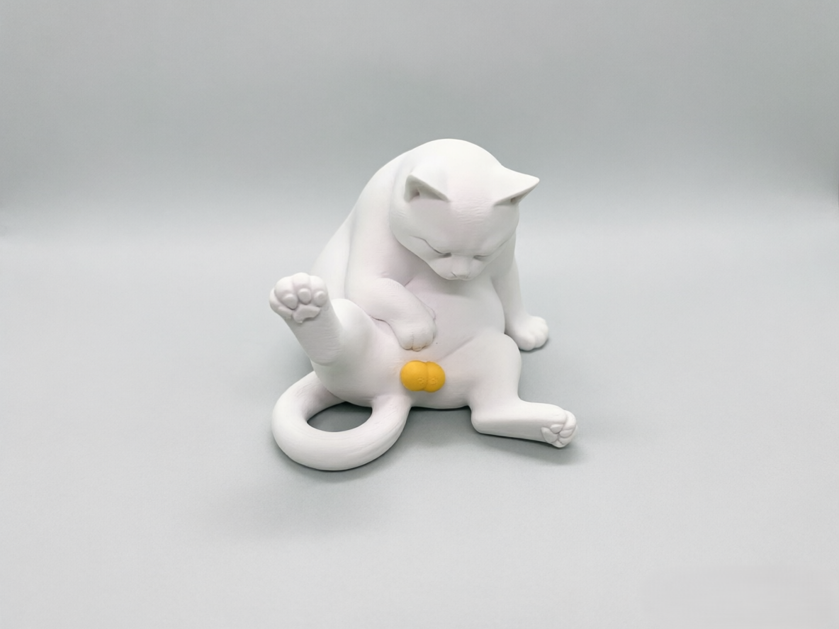 Cat Playing with Balls - 1