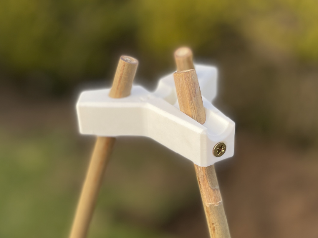 Garden Cane Tri Support Screw Fixing 8mm-30mm cane