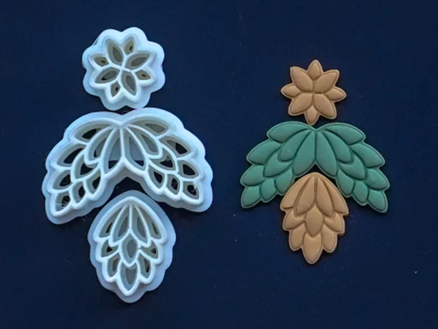 Ornamental Polymer Clay Cutter Earrings Necklace