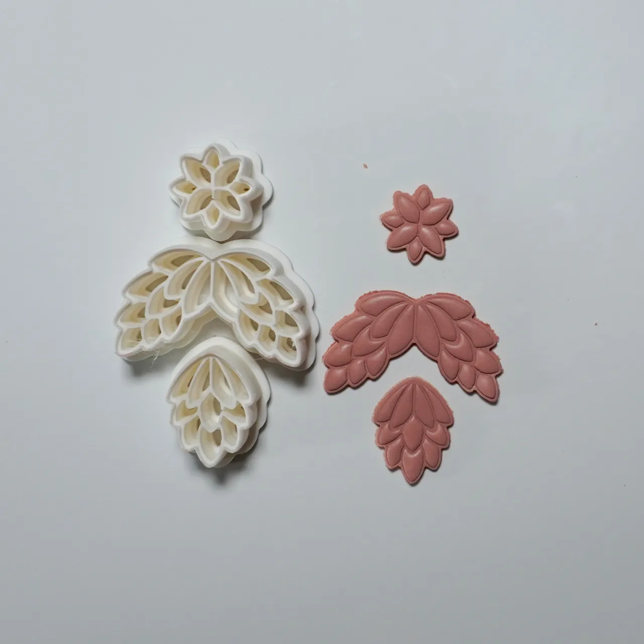 Ornamental Polymer Clay Cutter Earrings Necklace view 2