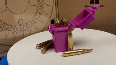 SpringGrip - Parametric Cartridge Box, 4 round