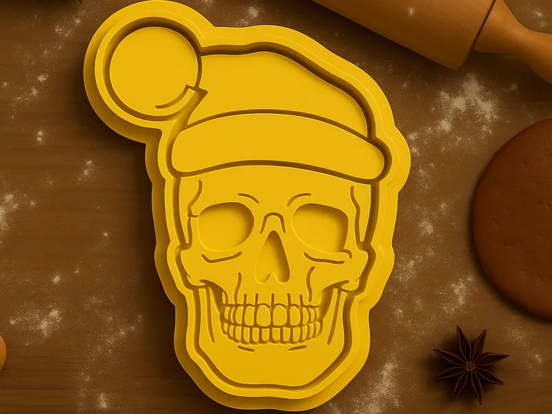 Keksausstecher Totenkopf Weihnachten