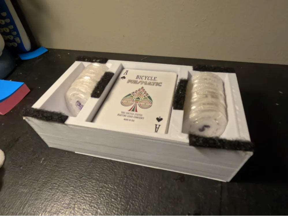 Poker Chip And Card Holder Box