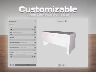 Modular Display Shelf - Free 3D Print Model - MakerWorld