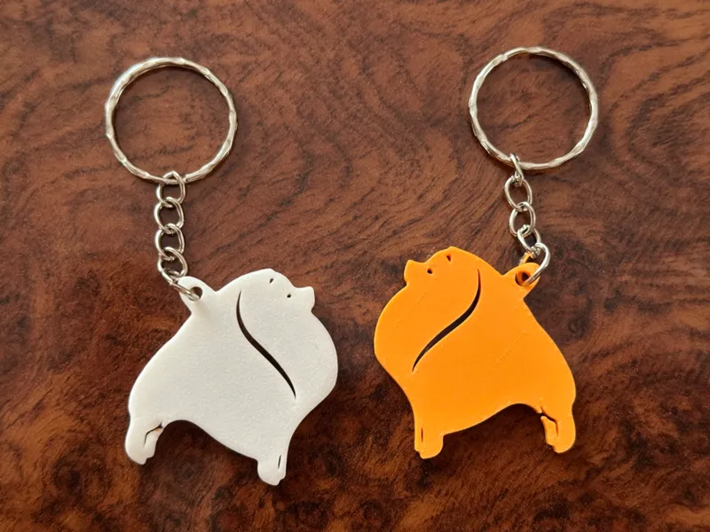 Portachiavi Volpino di Pomerania Cane