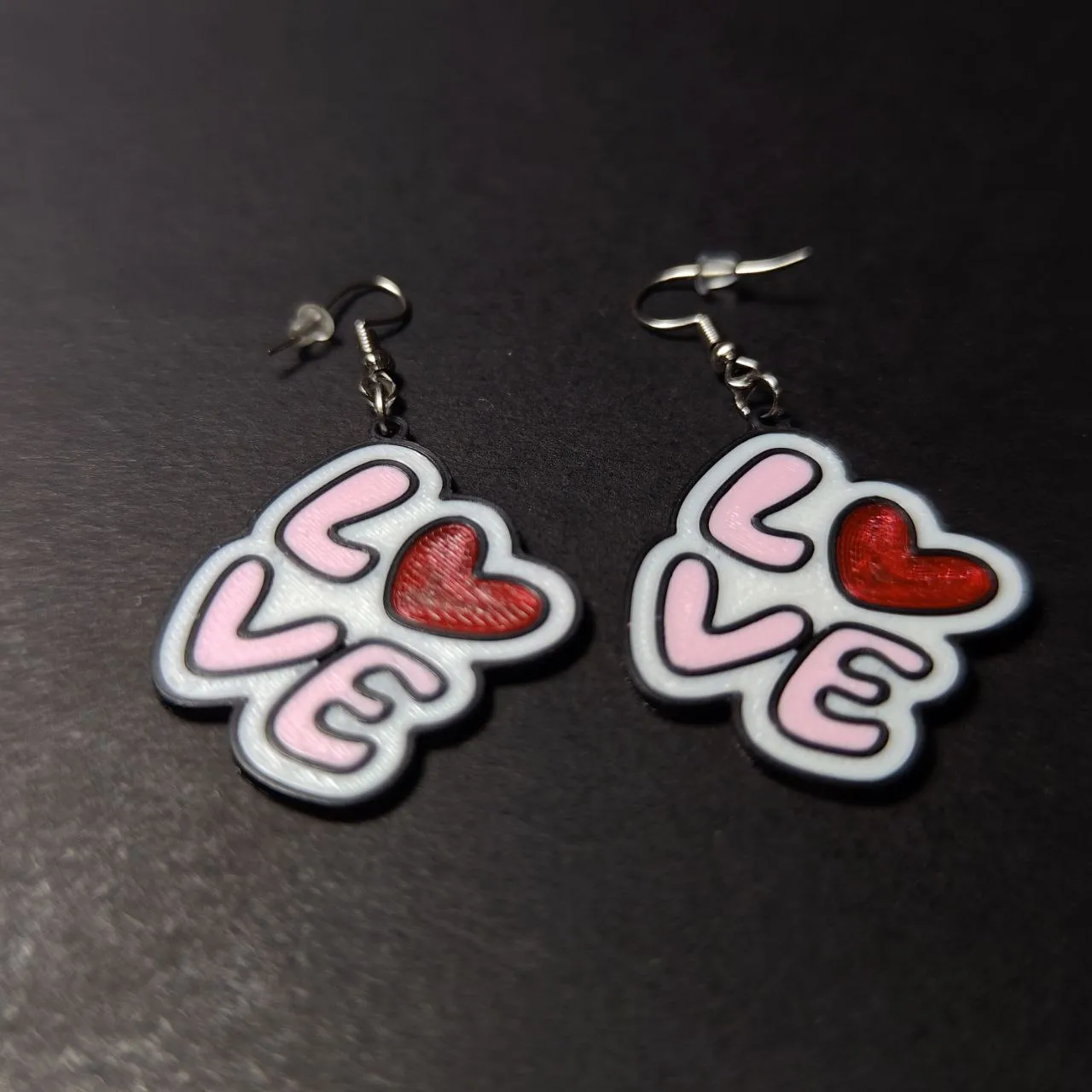 Stacked Love Earrings view 2