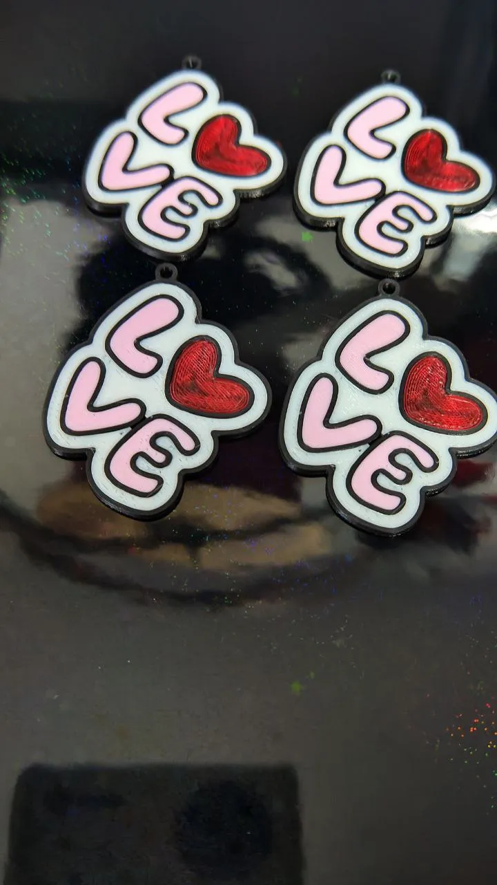Stacked Love Earrings view 4