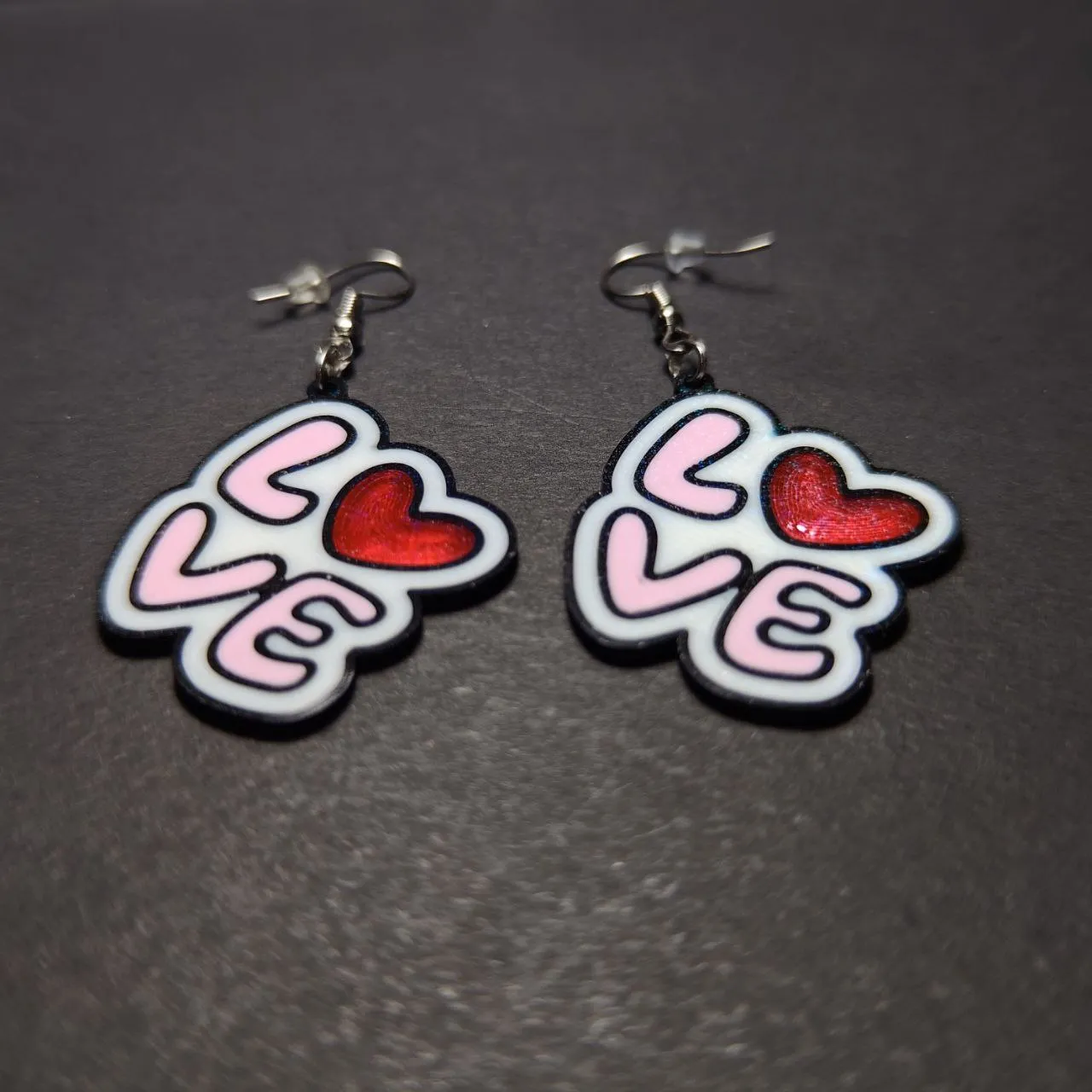 Stacked Love Earrings view 3