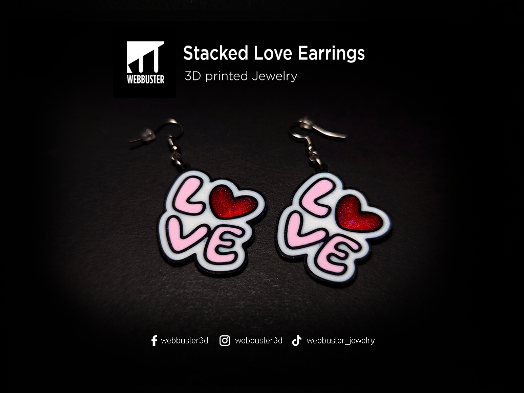 Stacked Love Earrings