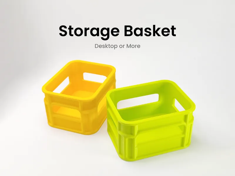Storage Basket Desktop Organizer