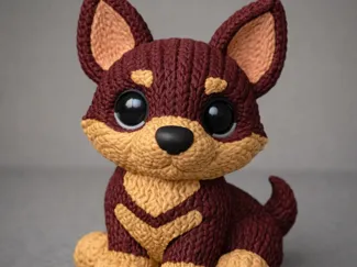 Australian Kelpie Puppy/dog Knitted design