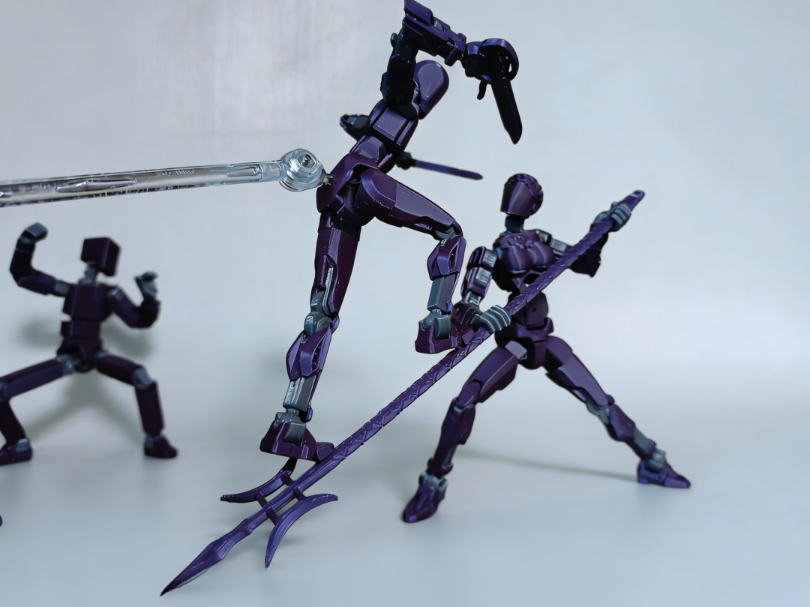 方天画戟 迷你微缩模型 适用于火柴人/DUMMY 13等1:10/1:12人偶