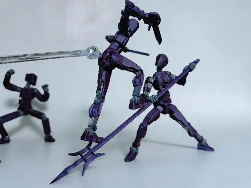 方天画戟 迷你微缩模型 适用于火柴人/DUMMY 13等1:10/1:12人偶