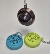 Porte-clés fidget gyroscopique DAD Cœur — photo 4