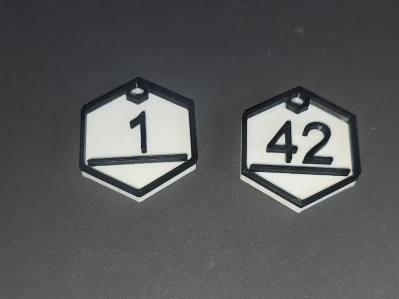 Hex Tokens 1–999 with Single Color Change