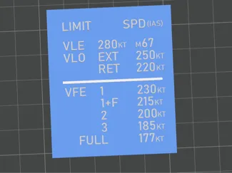 A320 Speed Plate + A319/A321