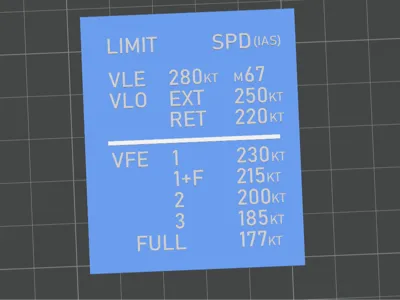 A320 Speed Plate + A319/A321