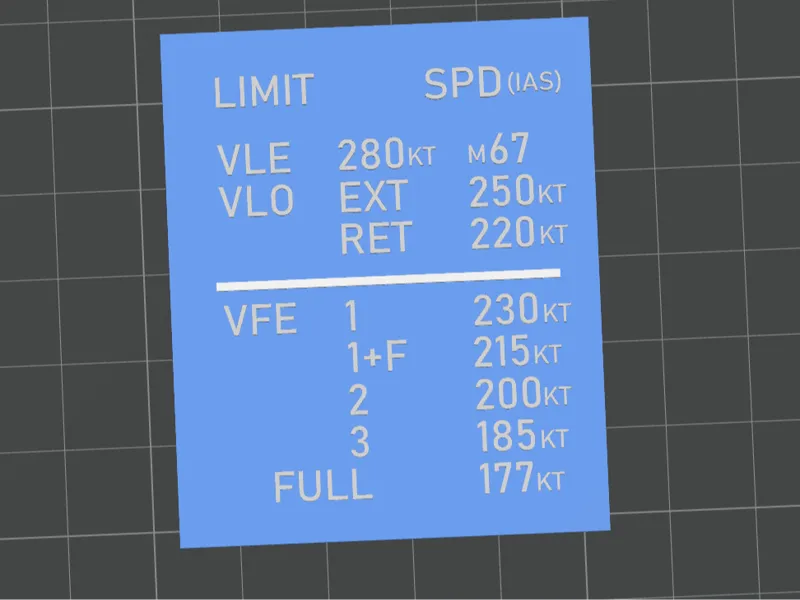 A320 Speed Plate + A319/A321