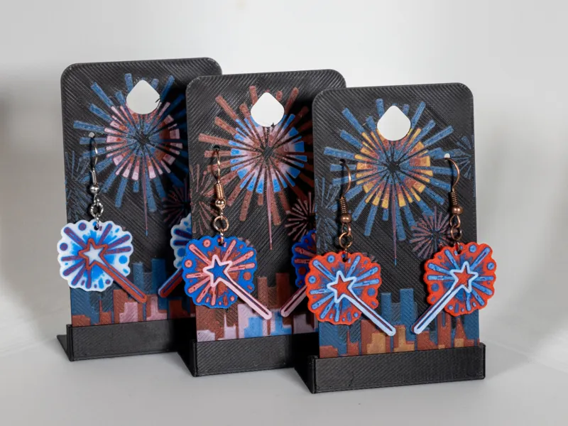 Sparkler - Independence Day Earrings