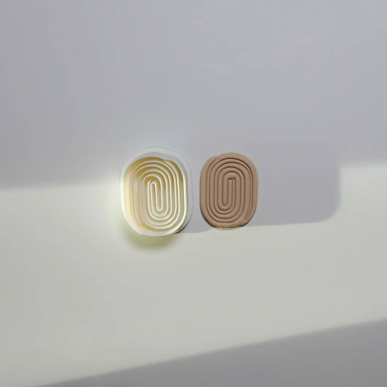 Abstract Ornate Polymer Clay Cutter Earrings view 2